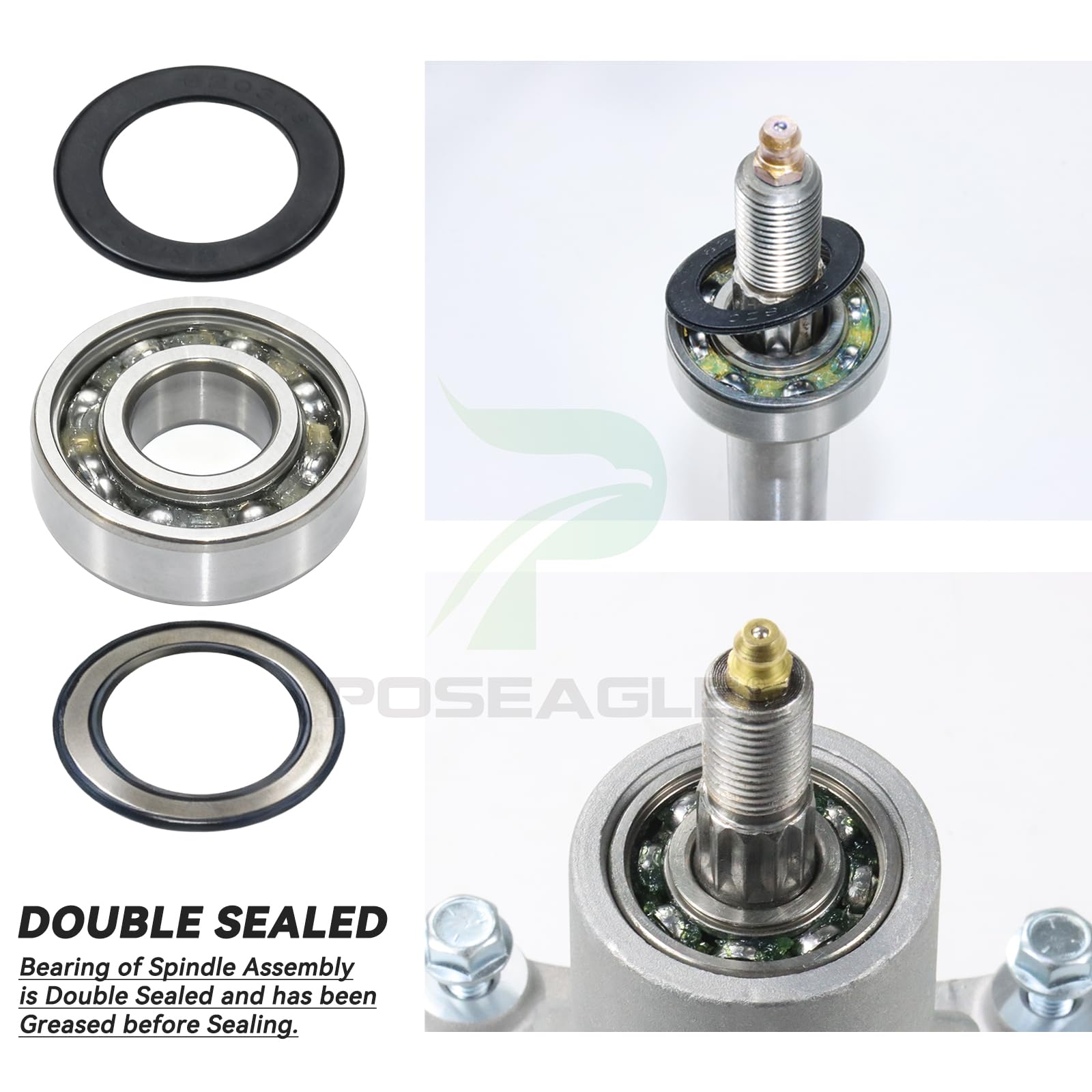 POSEAGLE tornillería Grade 5 incluida para montaje seguro y resistente
