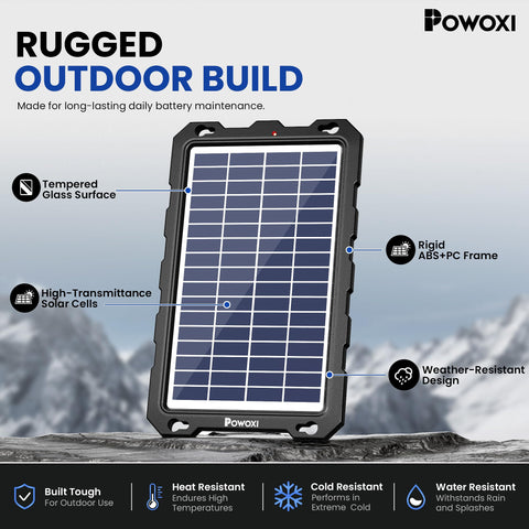 POWOXI pinzas conectadas a batería demostrando instalación rápida y segura