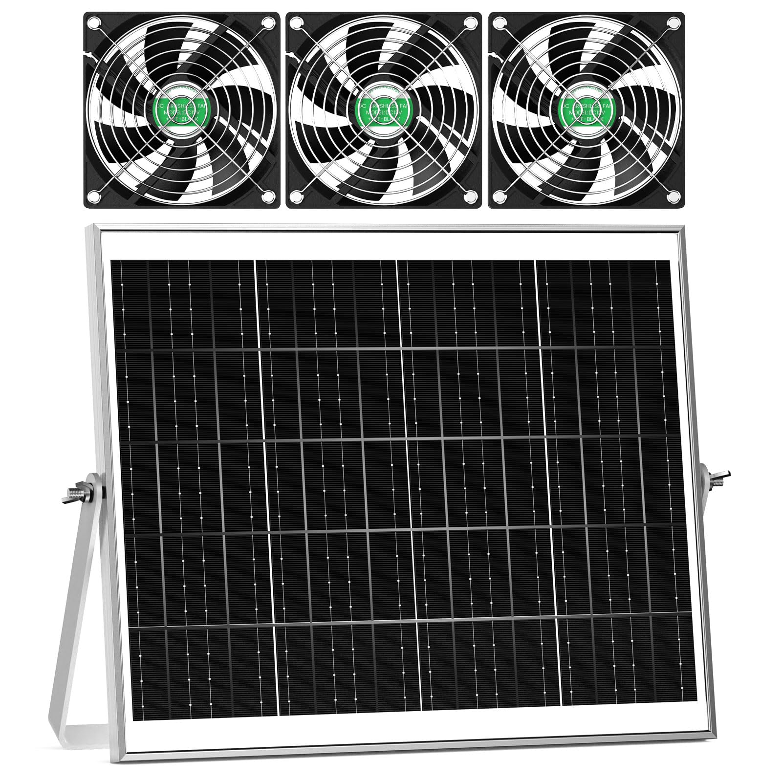 pqins panel solar frontal mostrando el tamaño y eficiencia