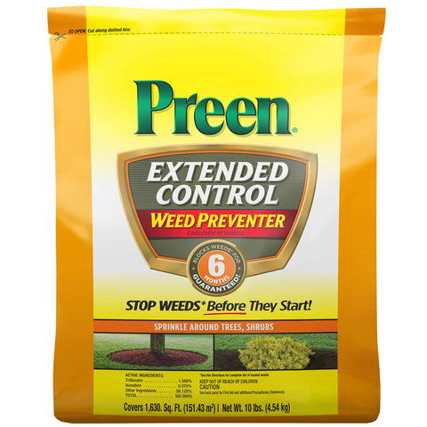 Preen bolsa 10 lb vista frontal mostrando cobertura y marca