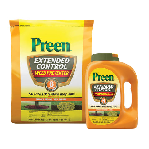 Preen frasco 4.93 lb frente mostrando aplicador para distribución precisa