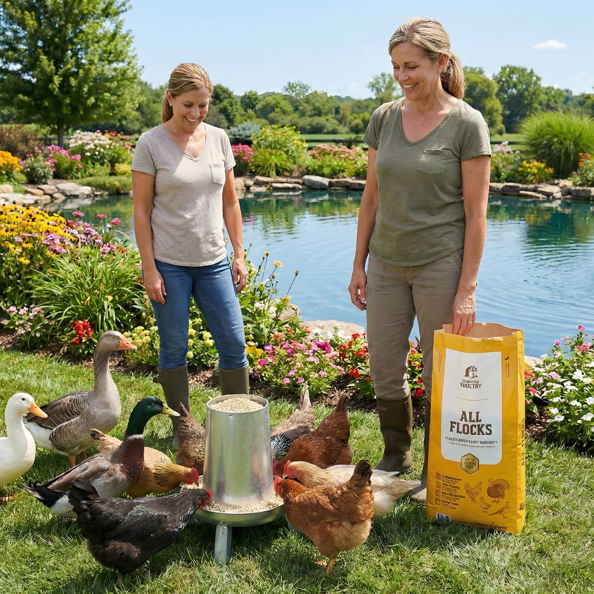Premium Poultry ambiente de granja refleja uso práctico y confianza