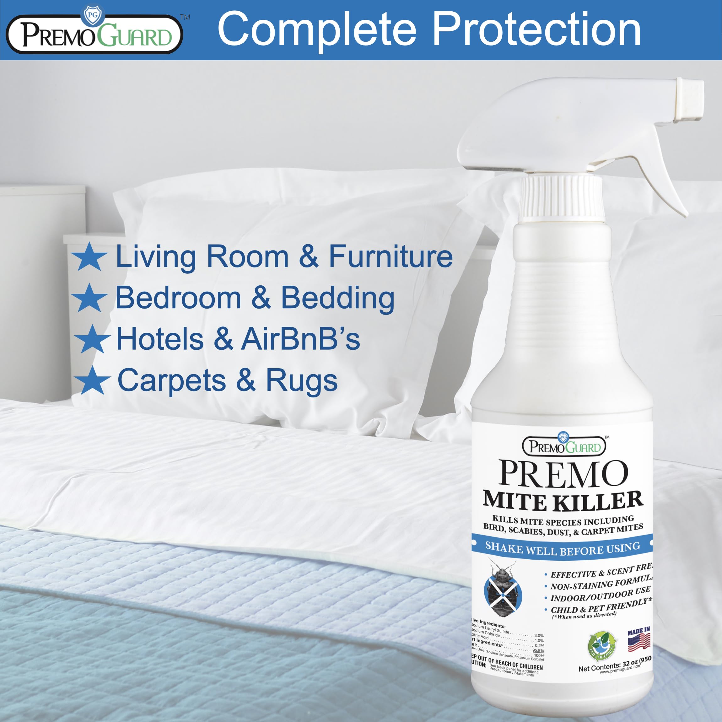 Premo Guard primer plano de ingredientes vegetales y beneficio natural