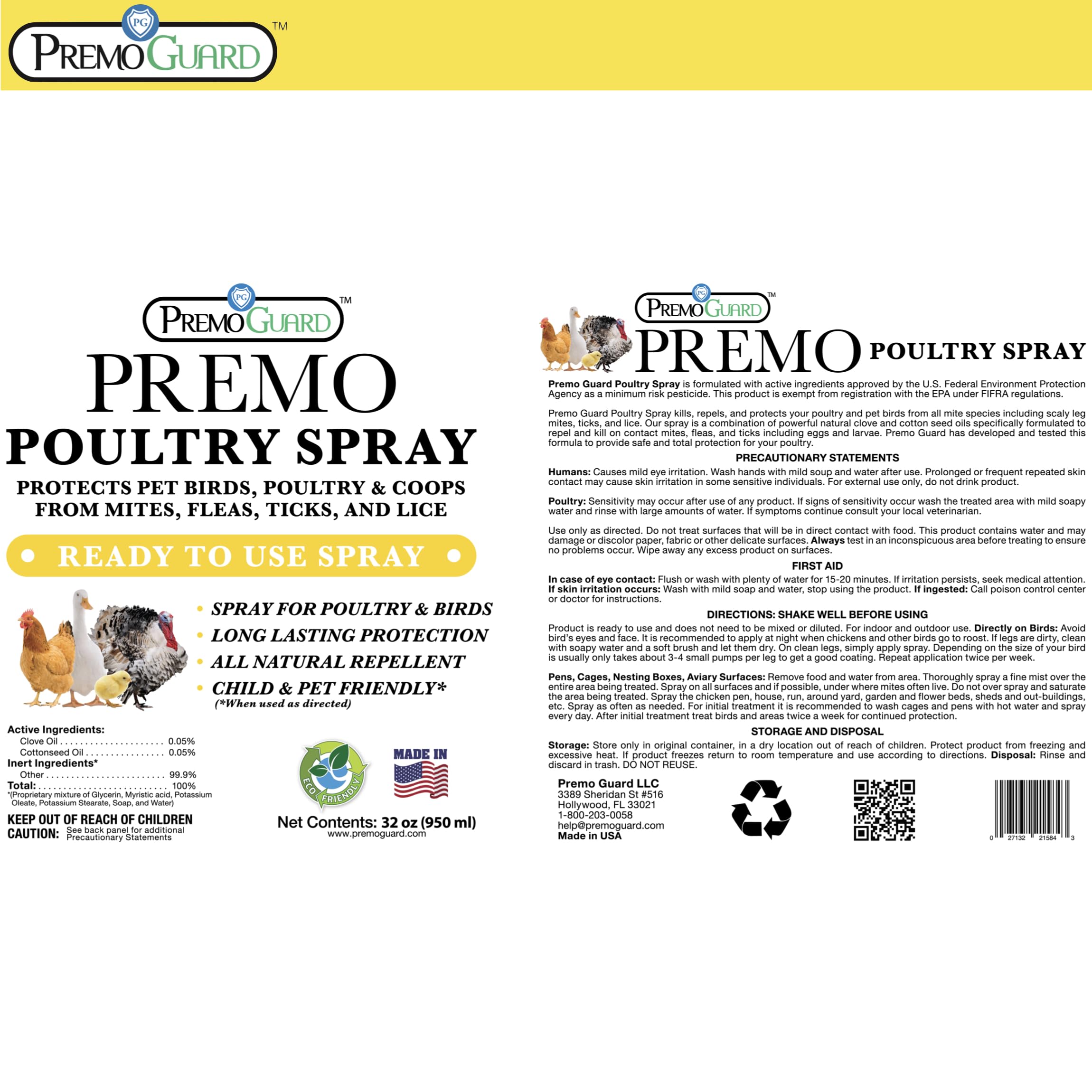 Ingredientes naturales y aceites esenciales de Premo Guard en primer plano, alternativa no tóxica