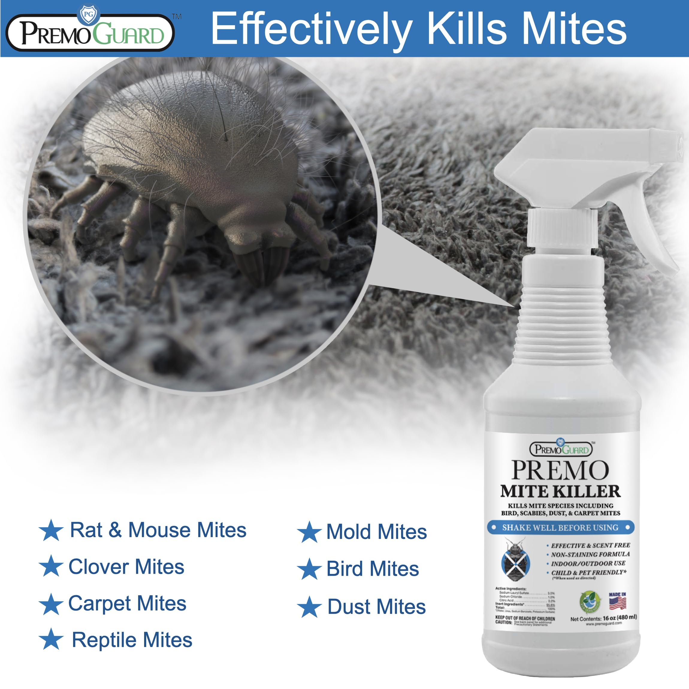 Premo Guard aplicación sobre colchón para control sin manchas