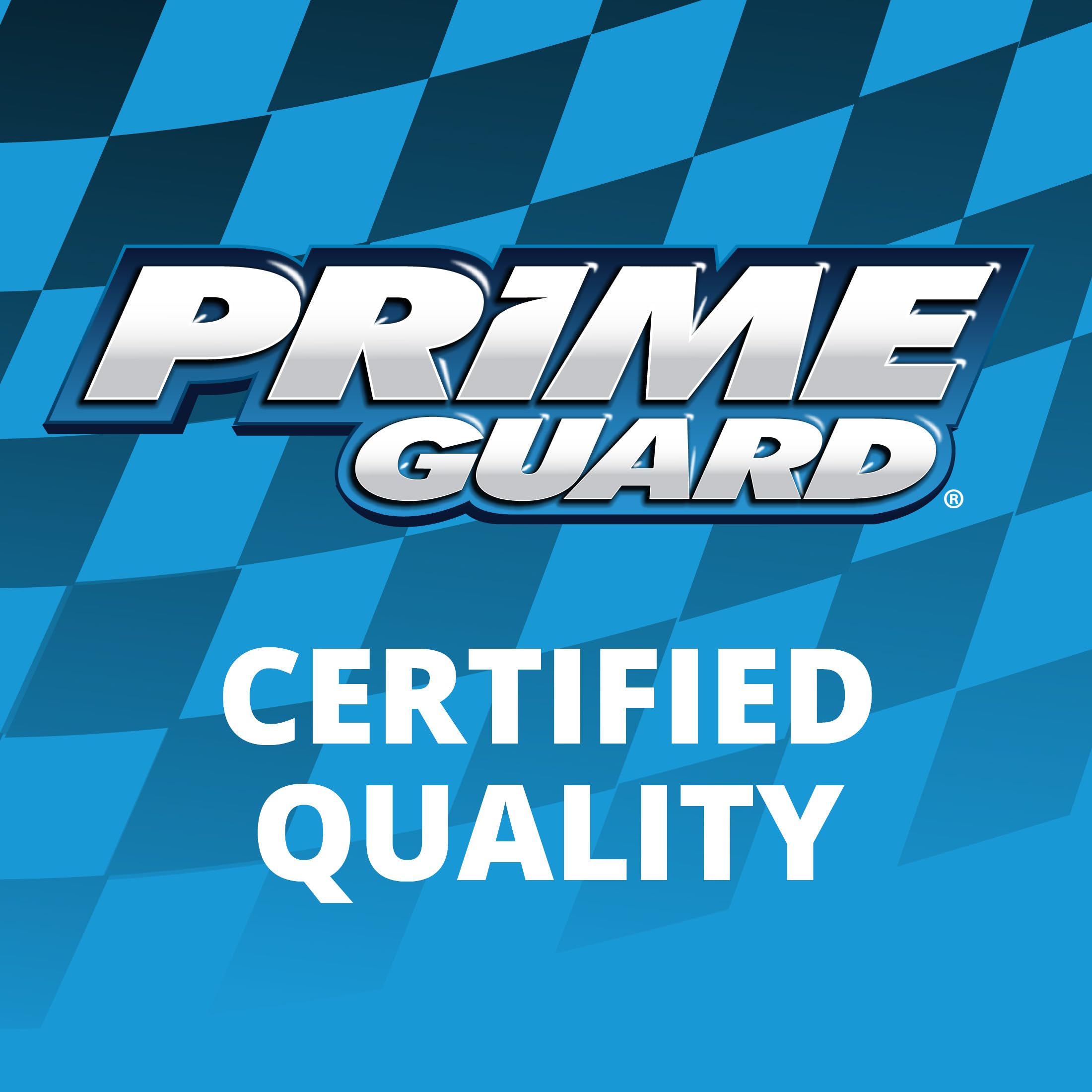 Prime Guard etiqueta con instrucciones y beneficios de protección