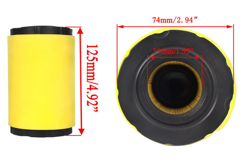 Pro Chaser primer plano del filtro de aire mostrando textura y ajuste preciso