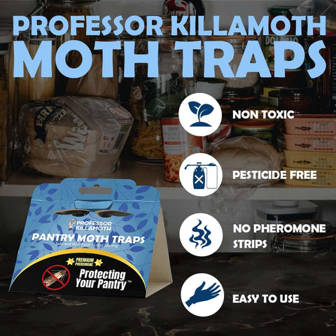 Professor Killamoth detalle del adhesivo pegajoso atrapando insectos eficazmente
