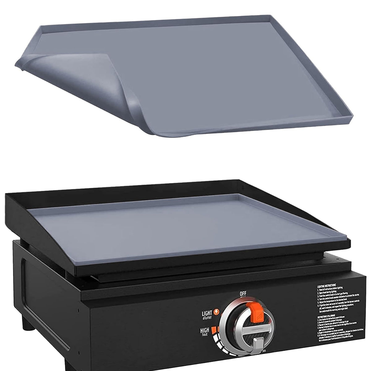Protebox vista frontal del tapete gris que muestra ajuste perfecto y protección