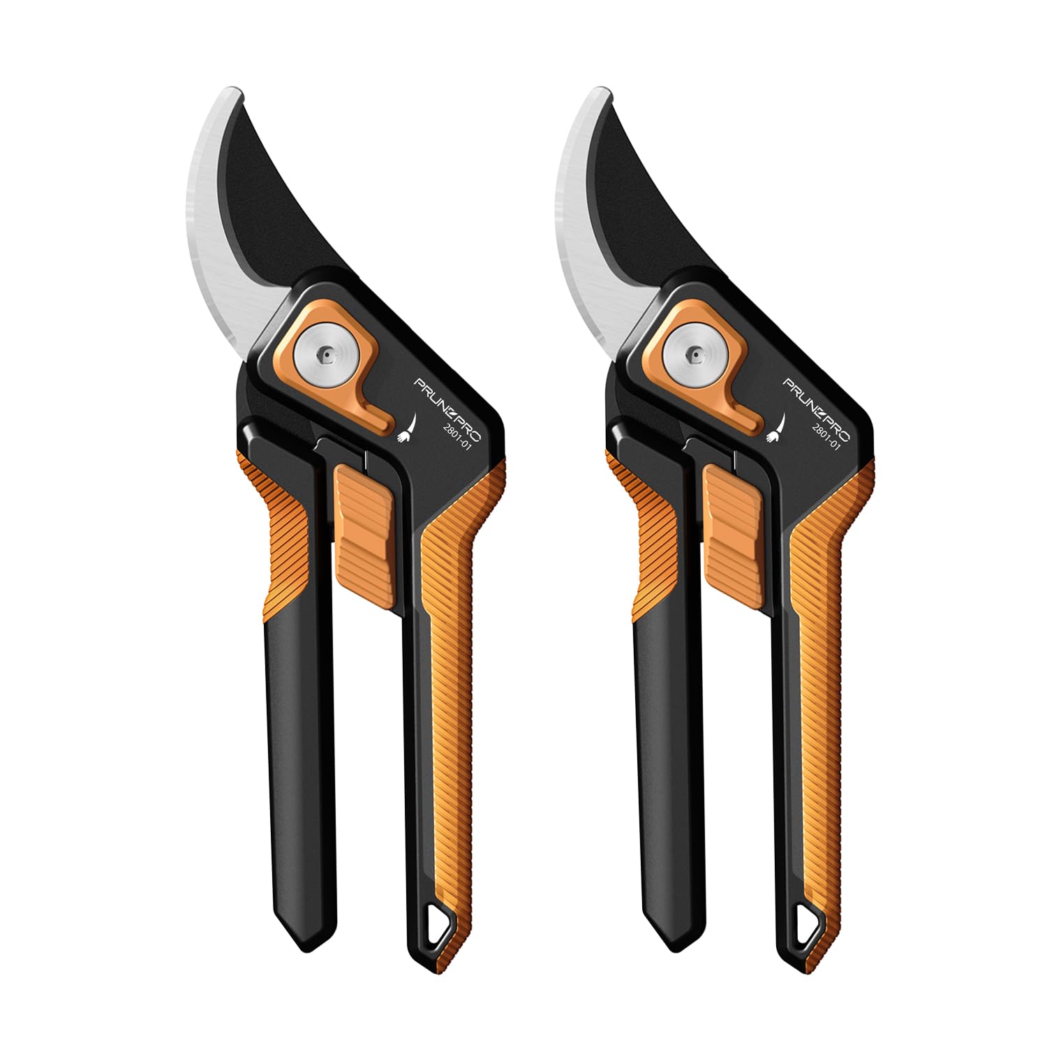 PrunePro vista frontal del pack mostrando tijeras naranjas y diseño resistente