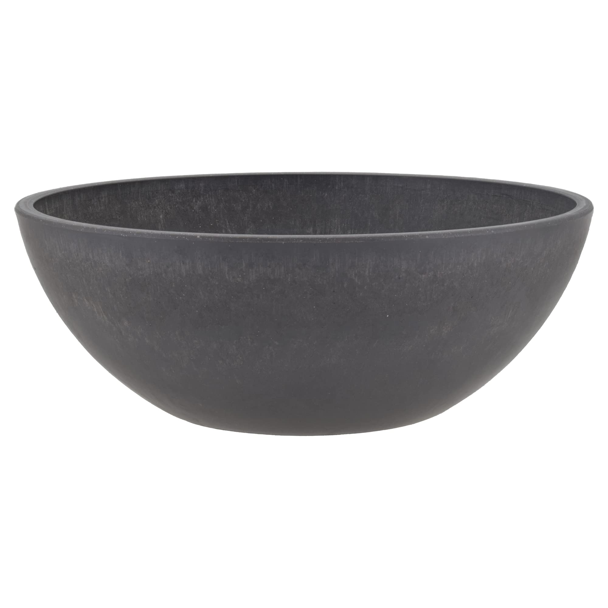 PSW Pot Collection maceta vista frontal, color carbón, versátil para interiores