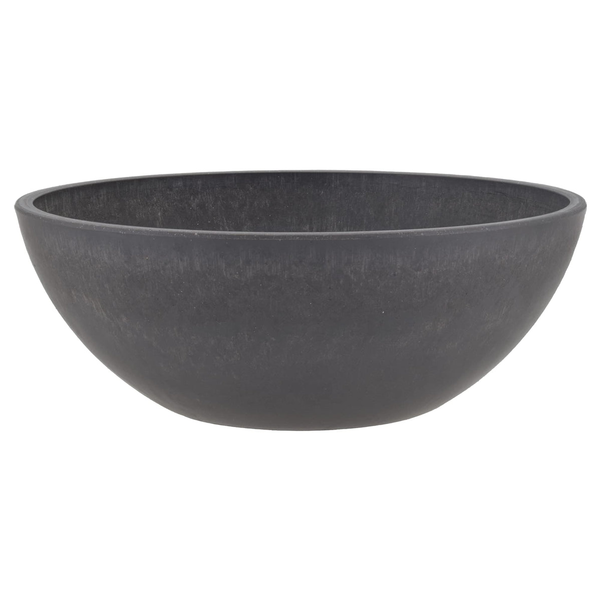 PSW Pot Collection maceta vista frontal, color carbón, versátil para interiores