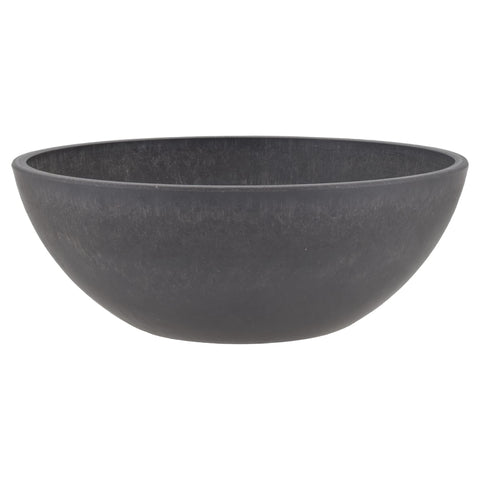 PSW Pot Collection maceta vista frontal, color carbón, versátil para interiores