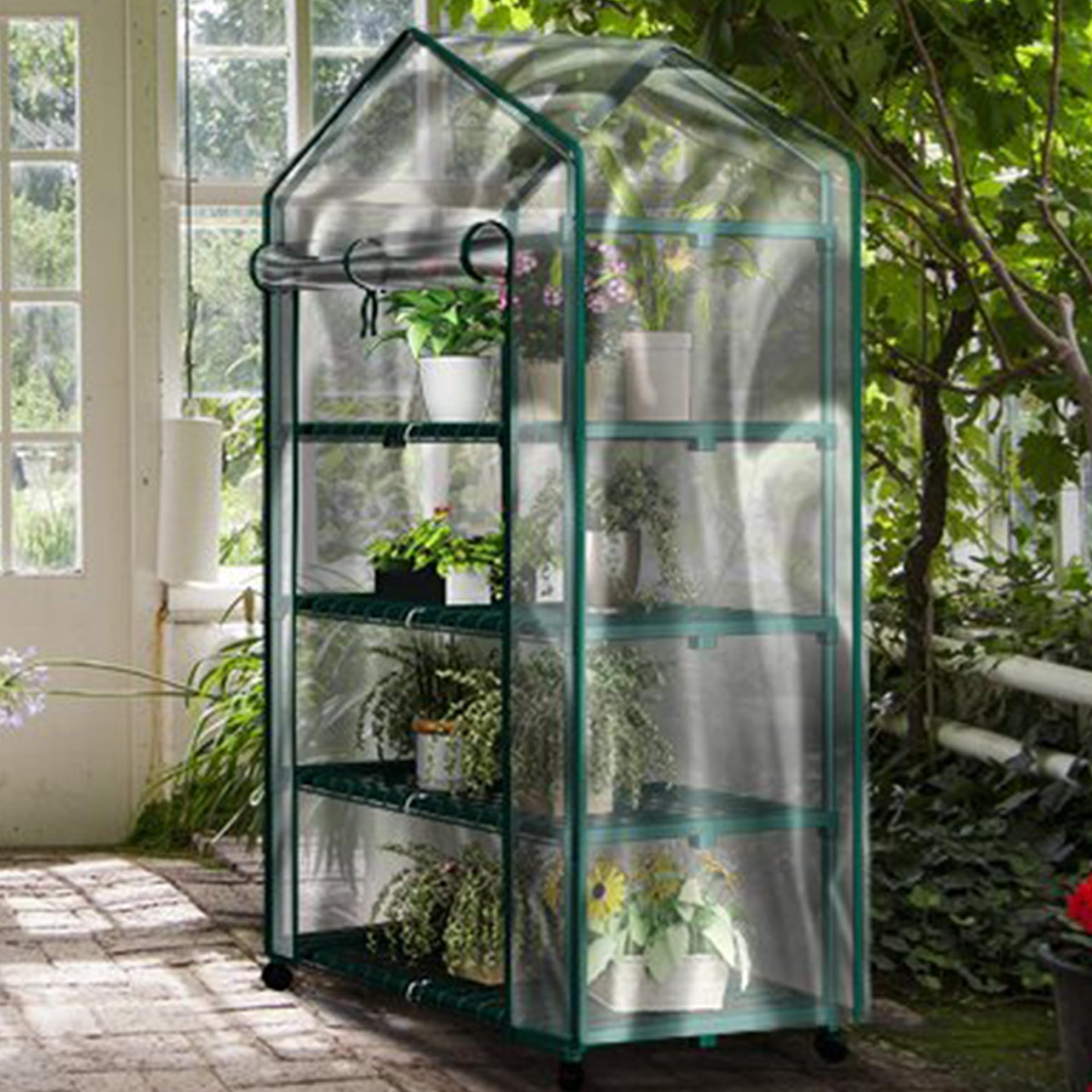 Pure Garden comparación de tamaño con persona para visualizar dimensiones reales