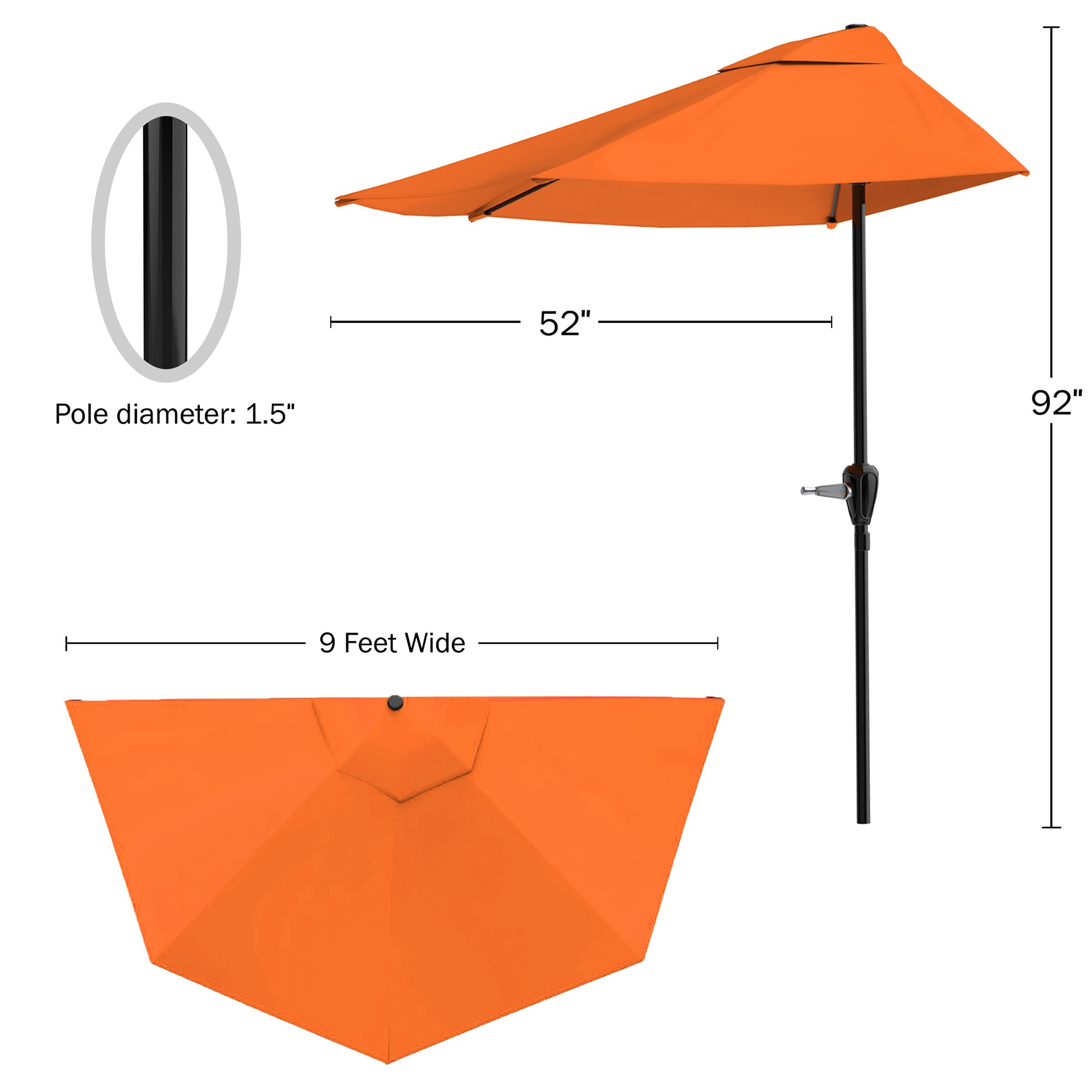Pure Garden parasol en uso en un balcón creando un rincón confortable