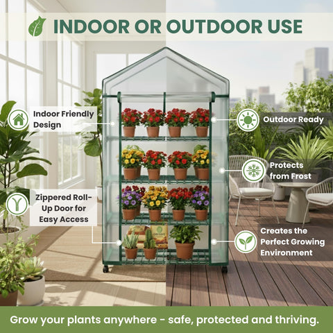 Pure Garden close-up de estante soportando macetas con capacidad robusta y orden