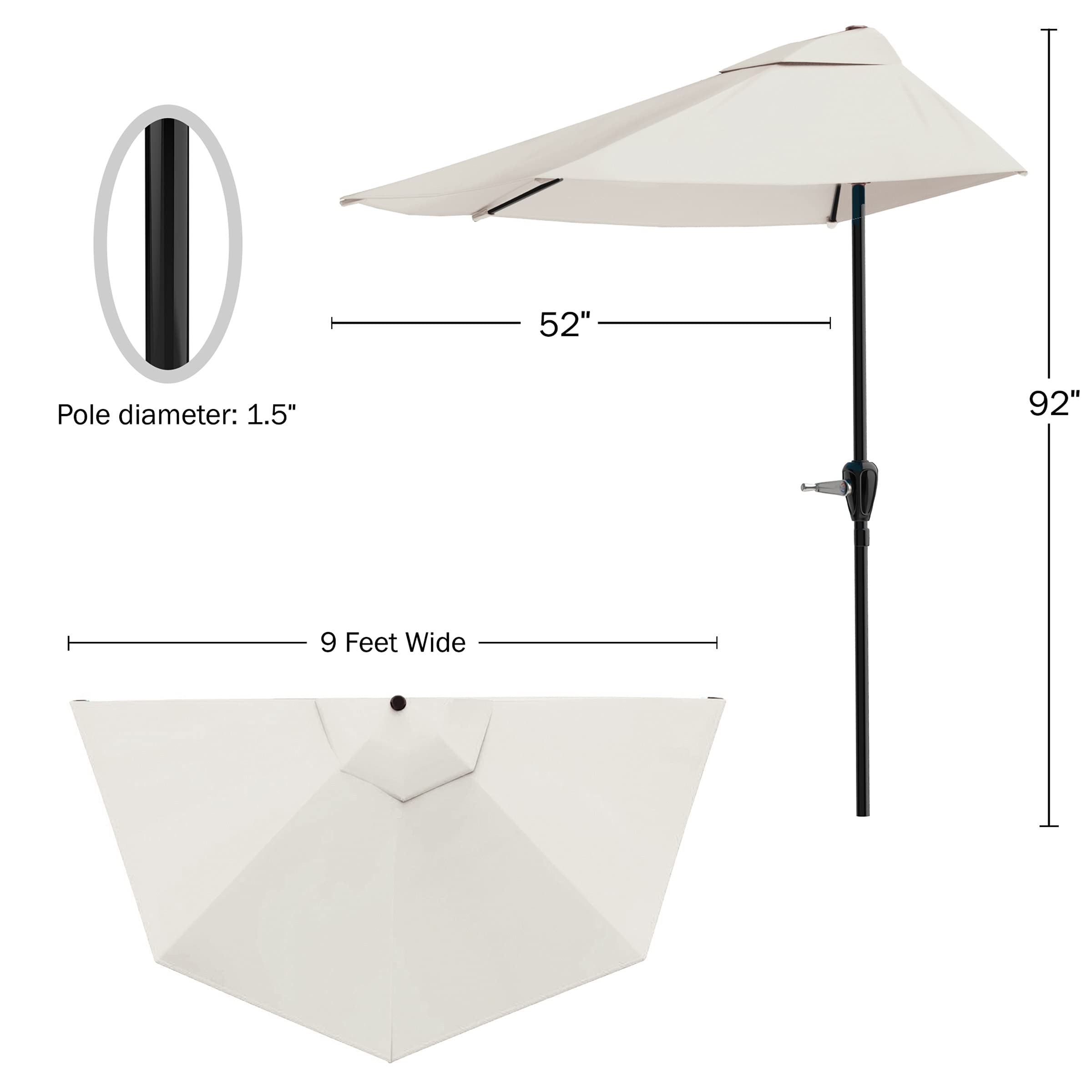 Pure Garden primer plano del tejido de poliéster resistente para protección solar duradera