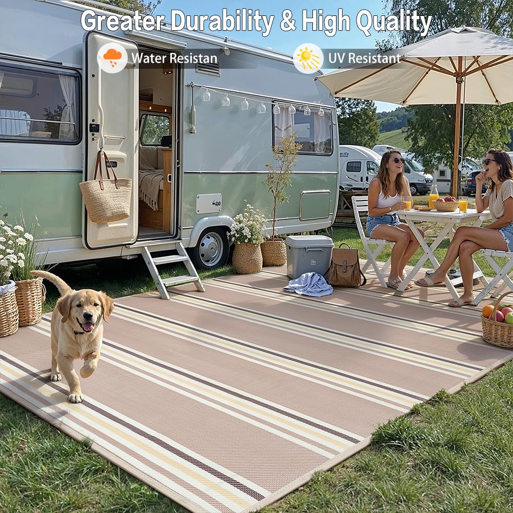 PureCozy alfombra en patio con muebles, aporta comodidad y estilo exterior