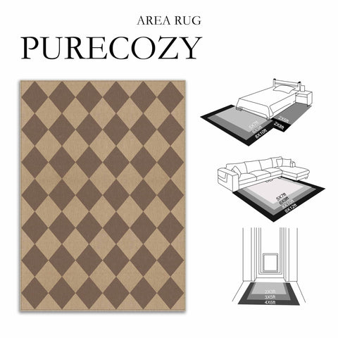PureCozy ambientada en sala estilo farmhouse, combina con madera