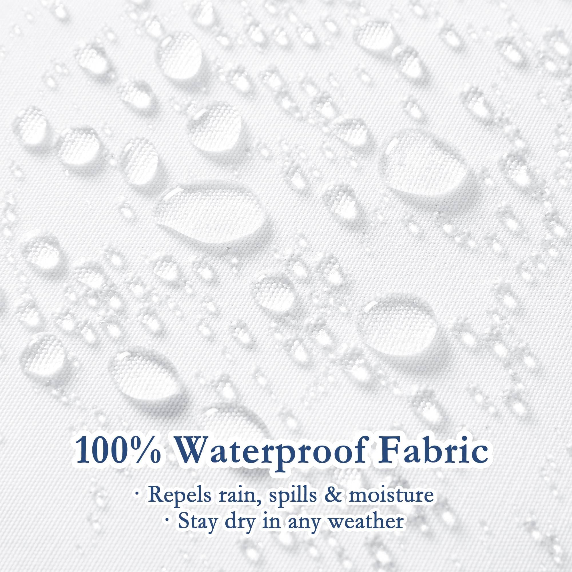 puredown primer plano tejido impermeable resalta protección contra humedad