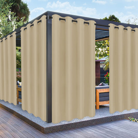 PureFit cortina exterior frontal mostrando cobertura y acabado resistente