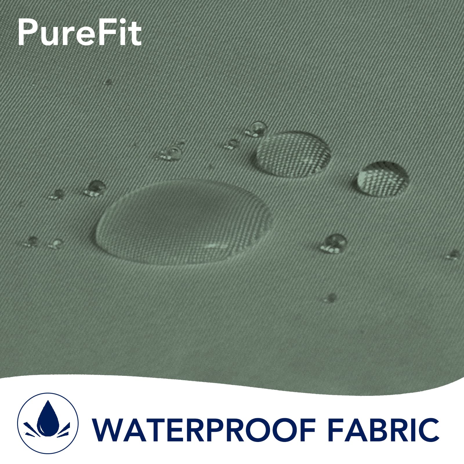 PureFit detalle de ojales metálicos plateados resistentes al óxido para instalación duradera