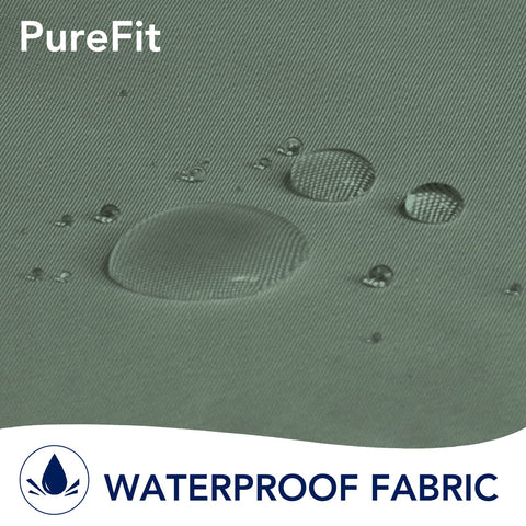 PureFit detalle de ojales metálicos plateados resistentes al óxido para instalación duradera