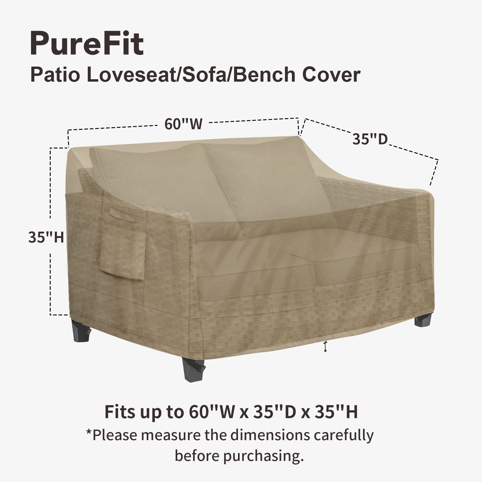 PureFit primer plano del tejido 500D Oxford mostrando durabilidad y impermeabilidad