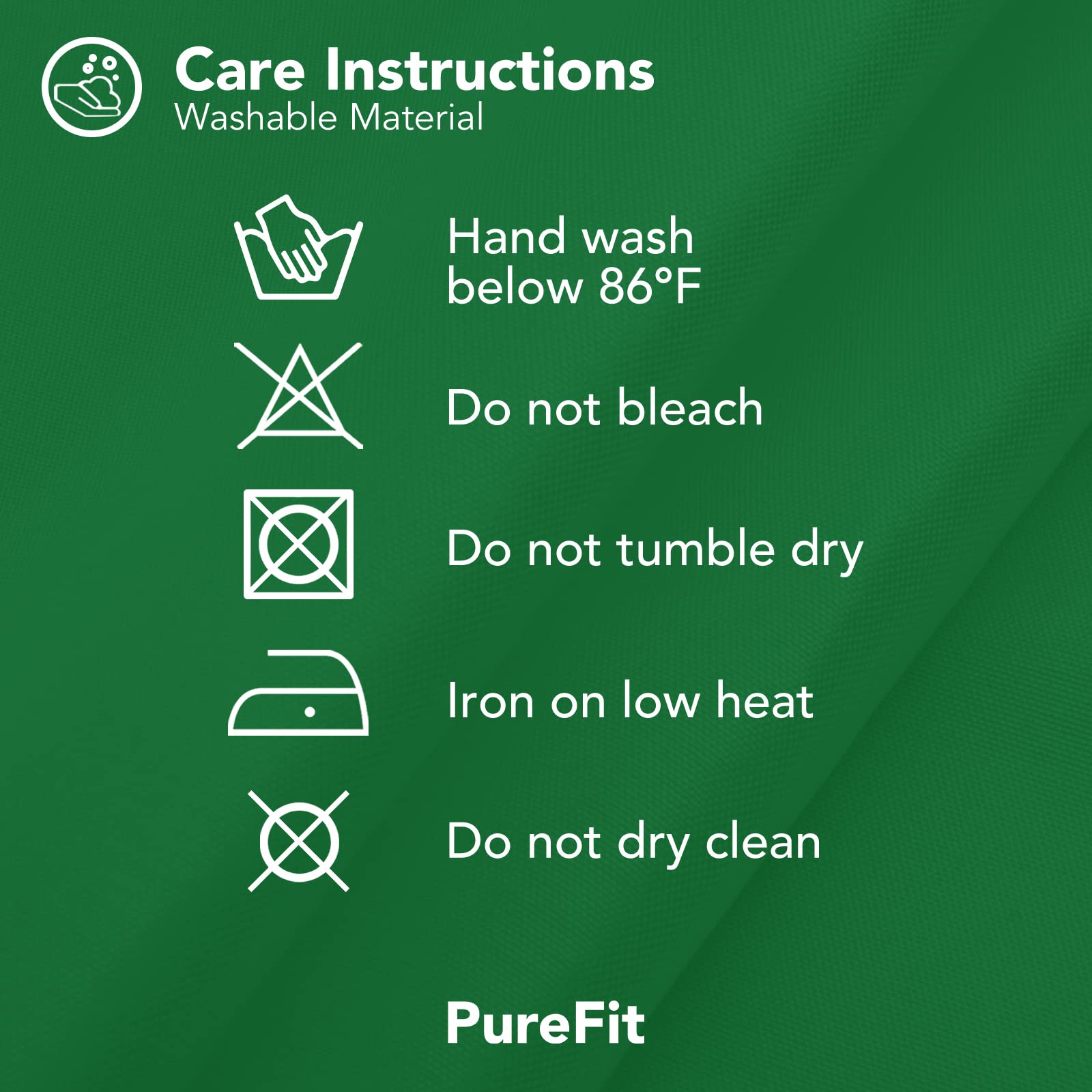PureFit cortina en lavadora y secadora para cuidado sencillo y color estable