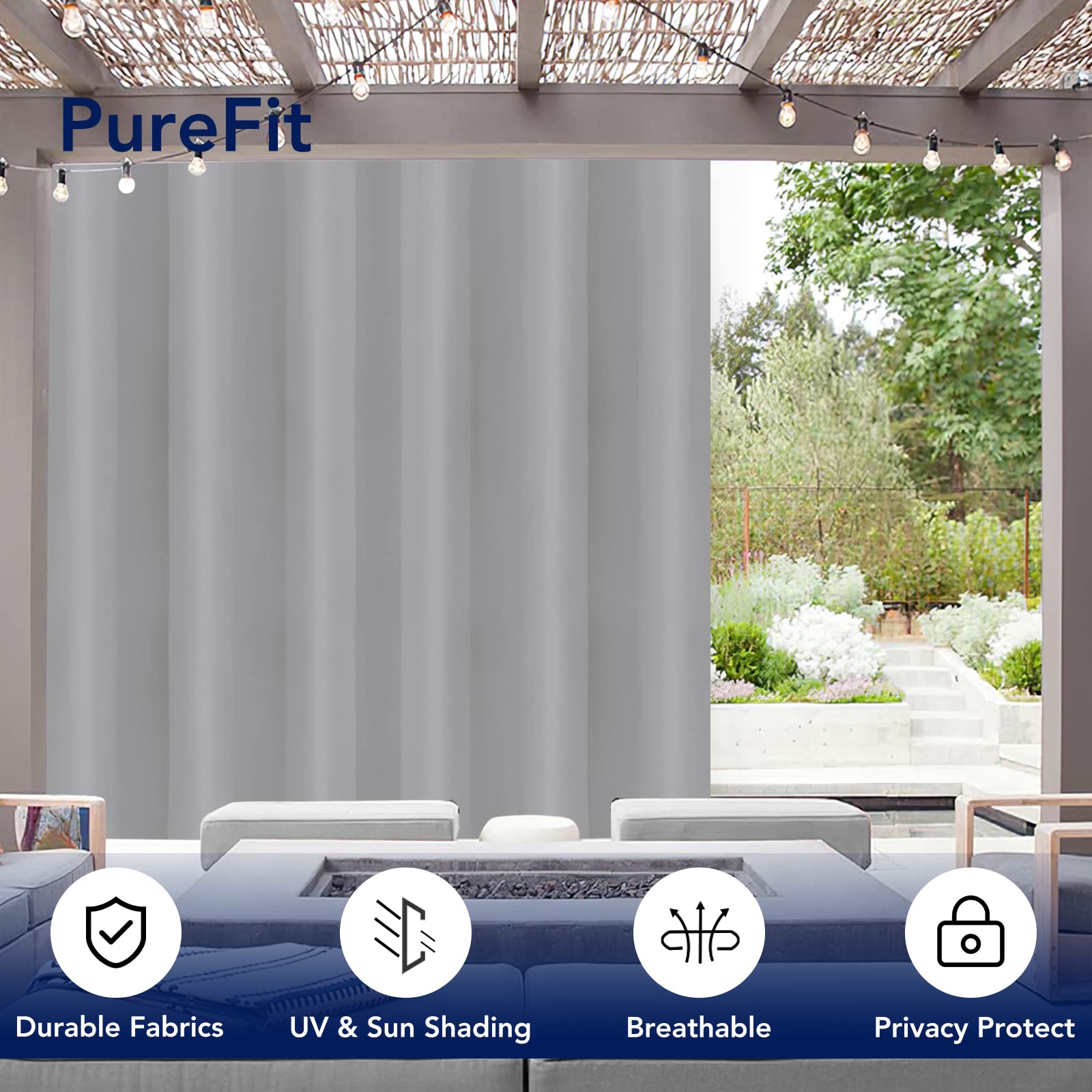 PureFit detalle de ojales de aluminio anticorrosión, asegura montaje duradero