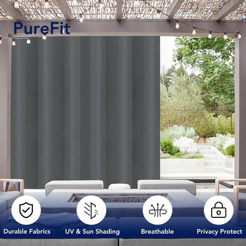 PureFit textura del tejido resistente que aporta privacidad y ventilación