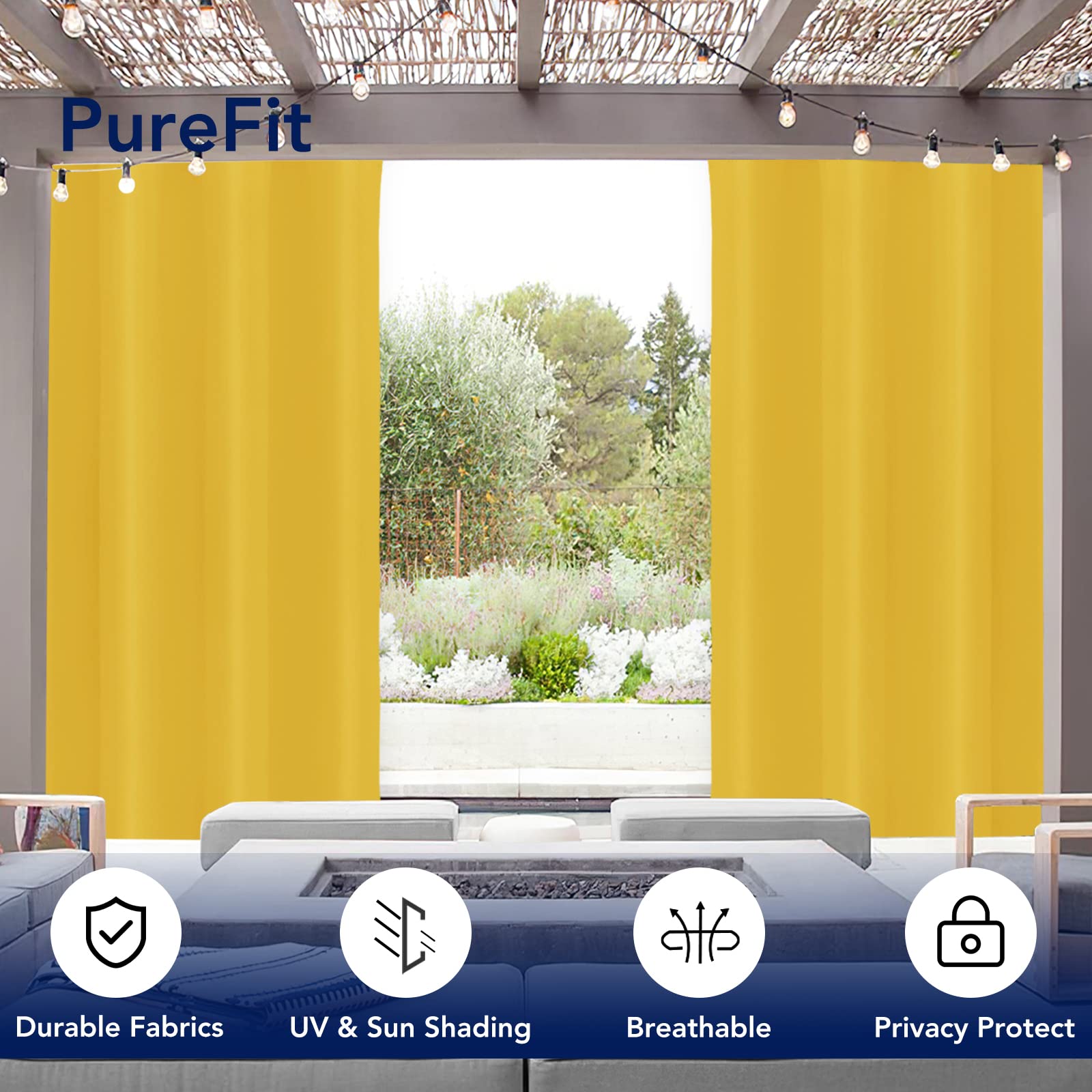 PureFit textura del tejido impermeable, aspecto resistente y transpirable