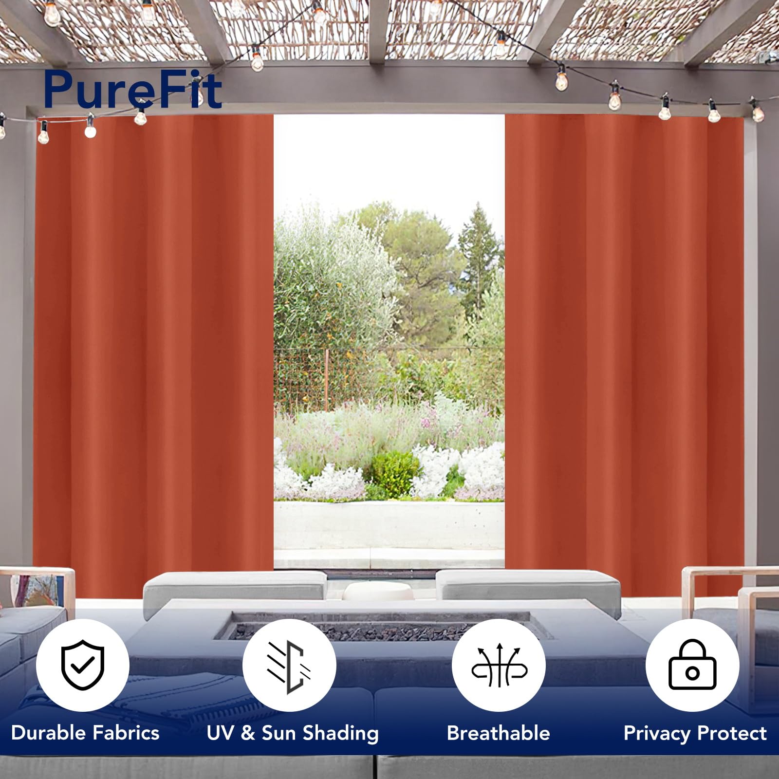 PureFit textura de tela resistente y transpirable para durabilidad
