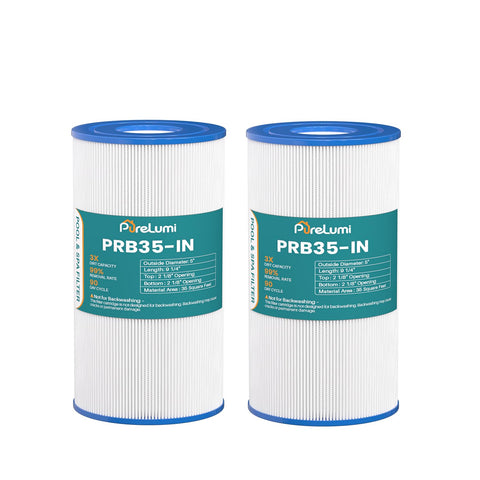 PureLumi PRB35-IN vista frontal del cartucho mostrando forma y dimensiones, facilita compatibilidad