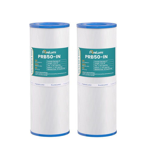 PureLumi filtro PRB50-IN frente del empaque mostrando compatibilidad