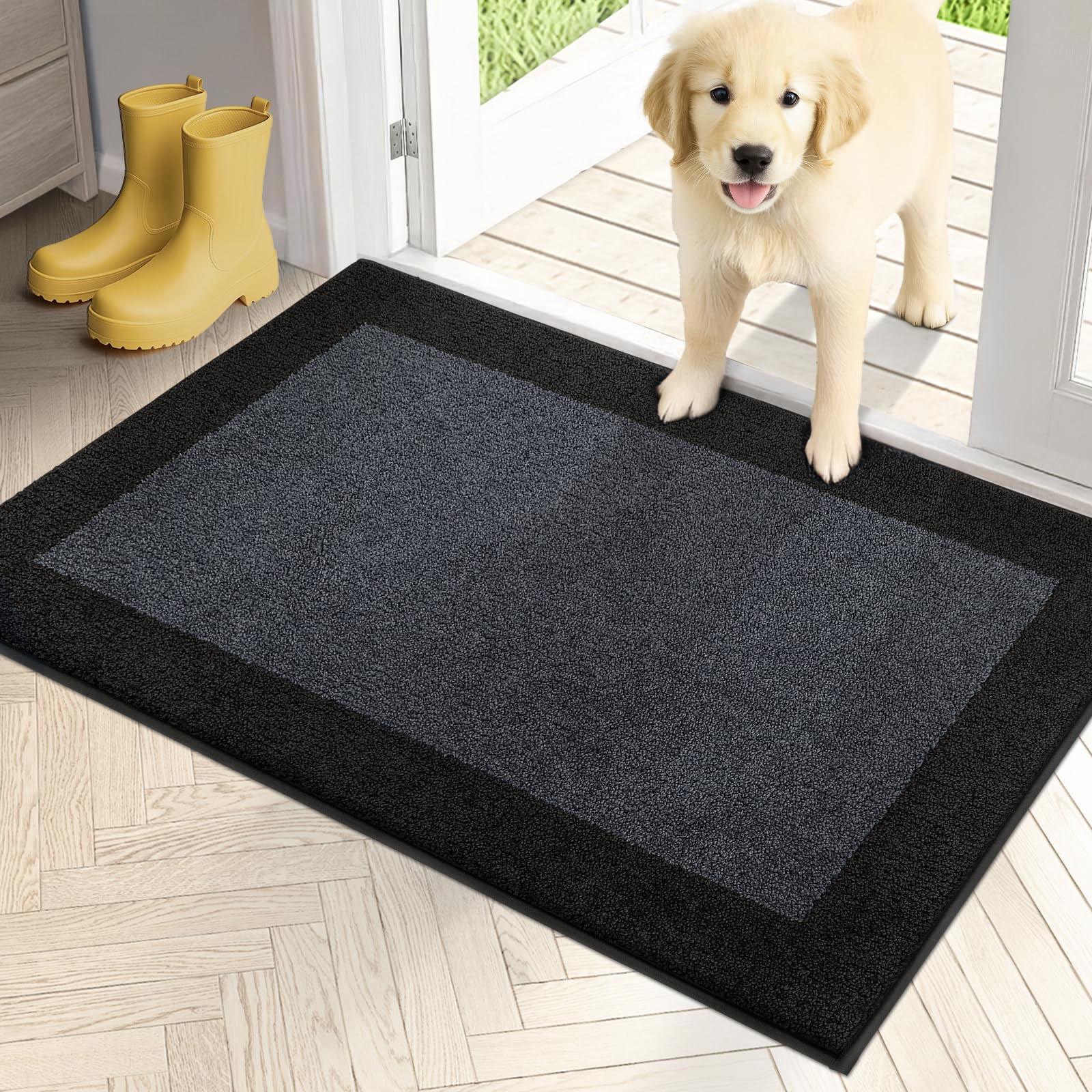PURRUGS felpudo frontal 24x36 vista limpia y ordenada