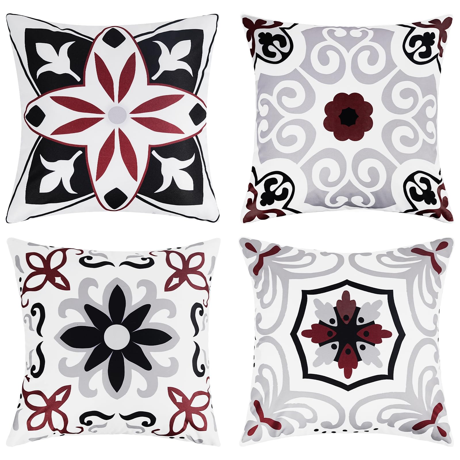 Pyonic fundas frente estampado floral aportando color al patio