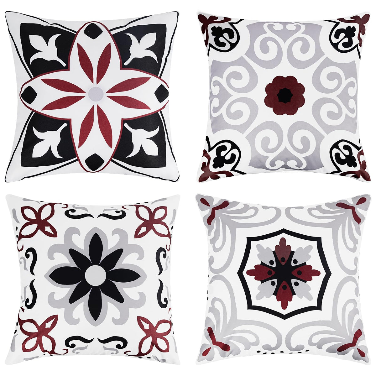 Pyonic fundas frente estampado floral aportando color al patio