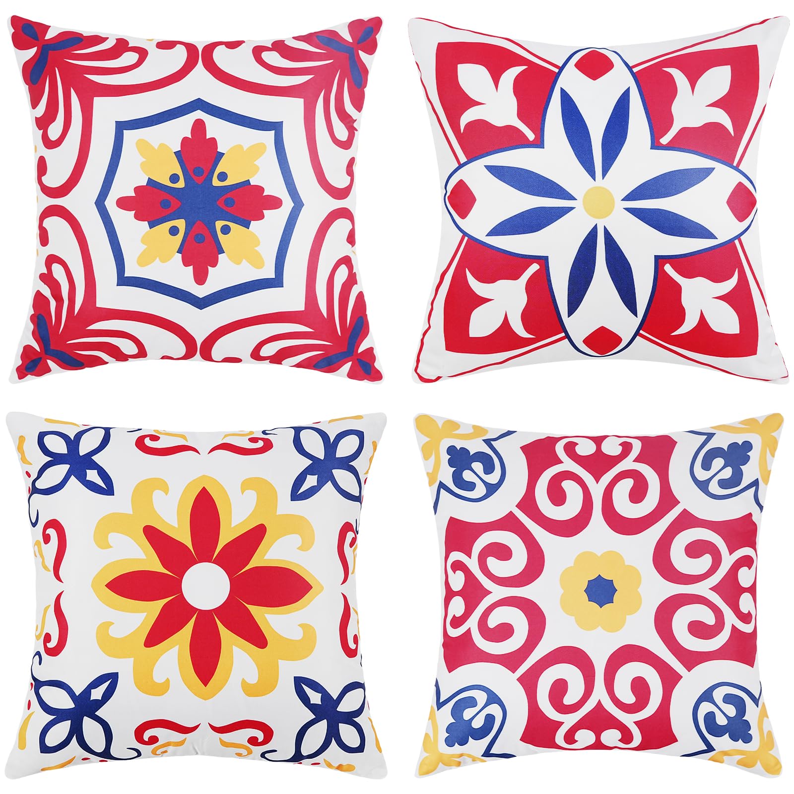 Pyonic frontal del pack de cuatro fundas mostrando colores patrióticos y renovación rápida