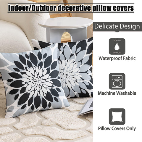 Qahing pack de 4 fundas presentadas listas para decorar exteriores