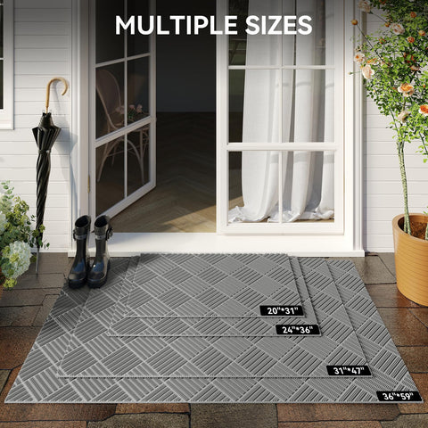 QiCaiJia detalle de textura PVC atrapando suciedad para limpieza fácil