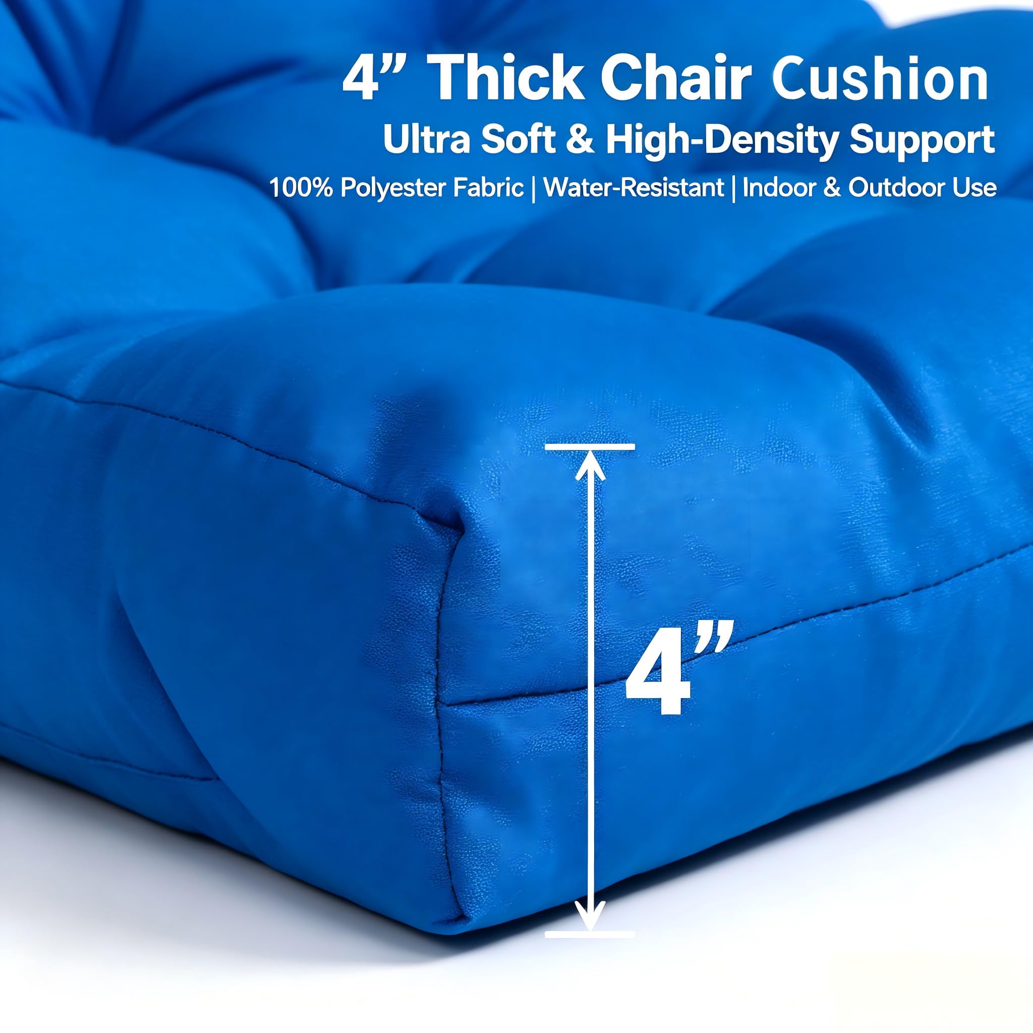 QILLOWAY detalle tufted que mantiene el relleno estable y cómodo