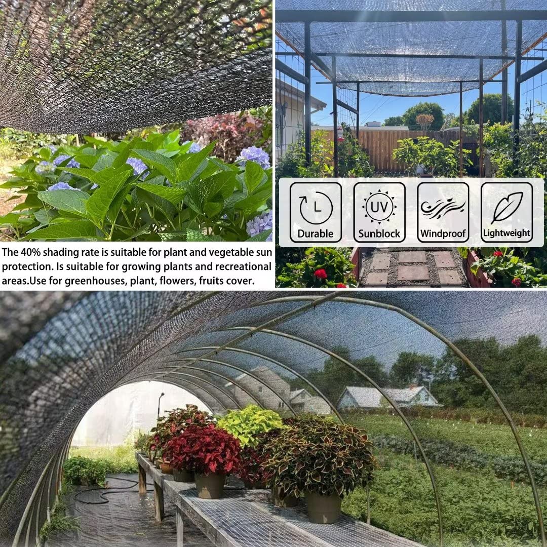 QLOFEI cubriendo macetas e invernadero protegiendo las plantas