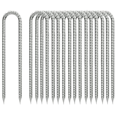 QNLONG estacas frontal con empaque, muestra durabilidad y cantidad