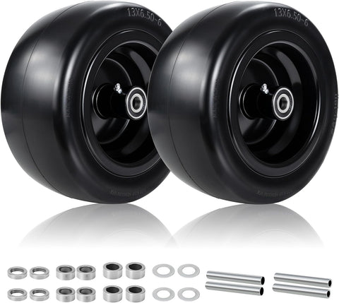 Qualipo rueda frontal 13x6.50-6 muestra durabilidad y ajuste rápido