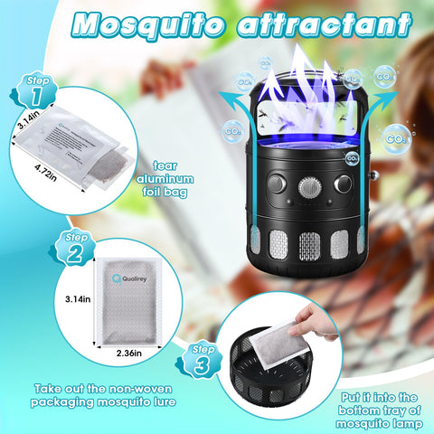 Qualirey bolsa de aluminio cerrada preservando potencia y seguridad del atrayente