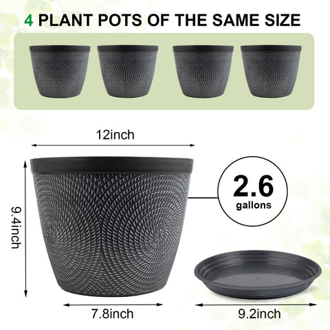 Quarut maceta con palmera demostrando buena capacidad para plantas grandes