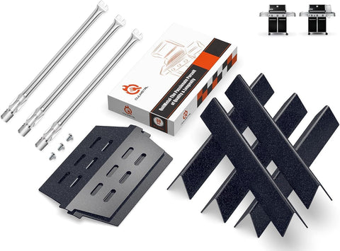 QuliMetal barras flavorizer frontal mostrado en parrilla, restaurando protección
