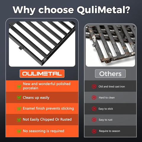 QuliMetal comparación de tamaño junto a una mano para referencia de escala