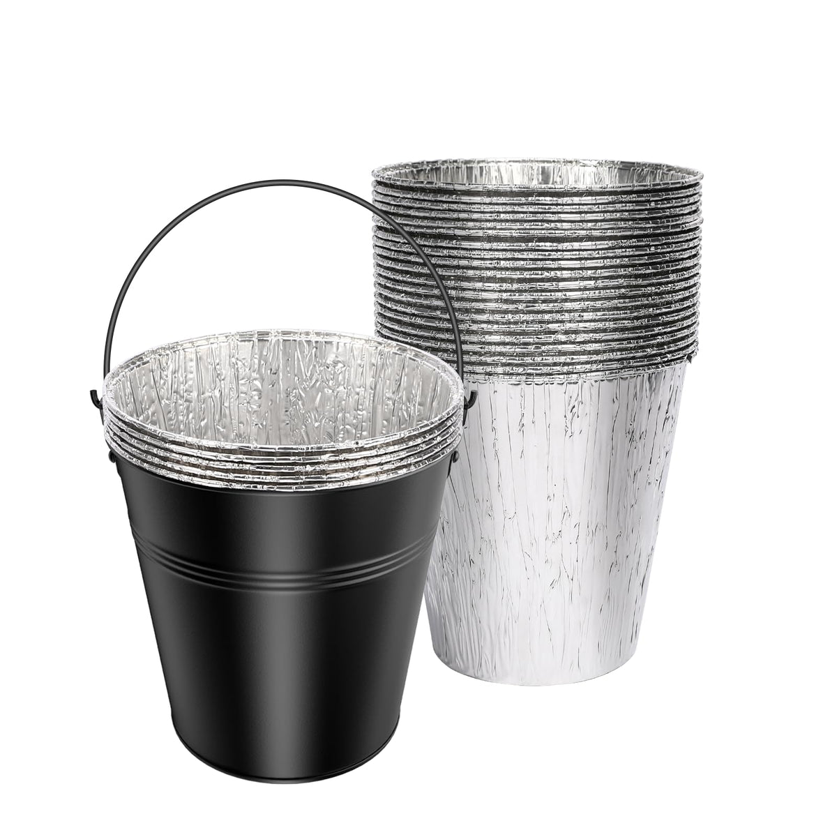 QuliMetal cubo frontal resistente anticorrosión para recoger grasa